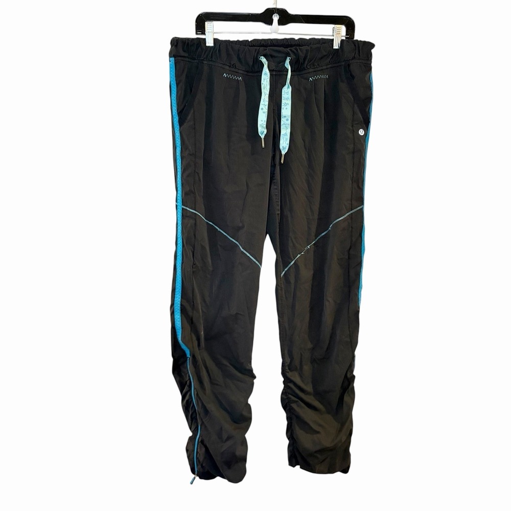 Y2k Lululemon Dance Studio Pants‎ Size 12 Gray Lined Baggy Loose *FLAWED - READ*